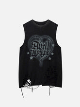 Hip-Hop Old Washed Hole Unterhemd - 1636